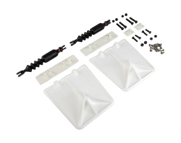 Комплект транцевых плит Nauticus серии SX, цвет белый, размер 9.5"х10" (SXW9510-60BL)